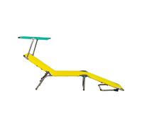 Fiam Amigo Top Pop sun lounger Yellow-aqua green