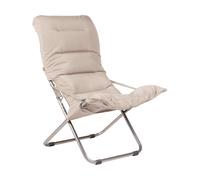 Fiam Fiesta Soft sun lounger Fabric beige-aluminium frame