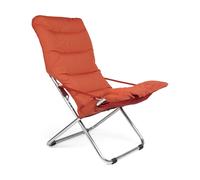 Fiam Fiesta Soft sun lounger Fabric orange-aluminium frame