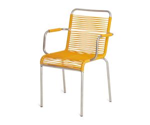Fiam Mya armchair aluminium Yellow