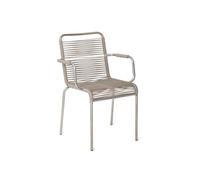 Fiam Mya Spaghetti Dining Chair with Armrest Taupe