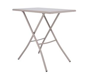 Fiam Sirio Folding Table W 50 x D 70 x H 73 cm Outdoor Jan Kurtz Taupe - 8017882017578