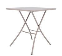 Fiam Sirio Folding Table W 67 x D 67 x H 73 cm Outdoor Jan Kurtz Taupe - 8017882018667
