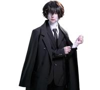 Fiamll Dazai Osamu Cosplay Bungo Stray Dogs Cosplay Dazai Osamu Costume Osamu Dazai Outfit Full Set Halloween Carnival Party L