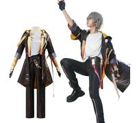 Fiamll Honkai Star Rail Cosplay Trailblazer Cosplay Costume Outfit Star Anime Uniform Full Set Women Costume, Brown-caelus, XXL