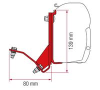 Fiamma Adapter Black Brackets Ducato H2 Hymercar Possl for F45 F70 Awnings
