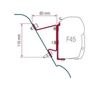 Adapter Brackets Fiamma Sprinter H3 Westfalia VW Crafter H3 for F45 F70 Awning