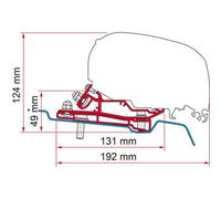 Fiamma Adapter Ford Transit H3L4-Rhd 400Cm For Caravans And Motorhomes
