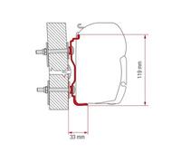 Fiamma Adapter Hymer 2016 300 For Caravans And Motorhomes
