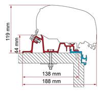 Fiamma F65 F80 Awning Mounting Adapter Brackets for Hobby Excellent Caravan