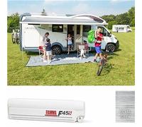 Fiamma Awning F45S Winch Wind Out 400 Polar White Case Royal Grey Fabric Caravan
