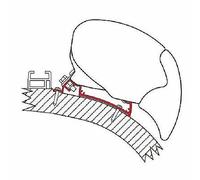 Awning Mounting Bracket Kit Adapter 450cm Fiamma for Carthago Chic Motorhome