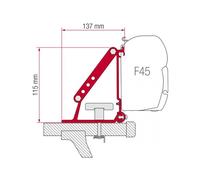 Fiamma Awning Mounting Brackets Kit Auto Adapter for Roof Rails and Roof Bars