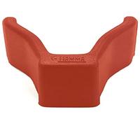 FIAMMA BIKE RACK END CAP IN RED for cycle rack rails end cap V shape 98656-079