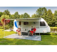 Fiamma CaravanStore Awning 255 Caravan Royal Grey Fabric & Bag Manual Rail Mount