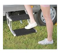 Fiamma Clean Step Cover Black Door Step Motorhome Caravan Camper Van 04593-01a