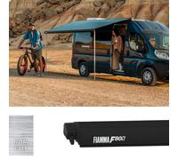 Fiamma Awning F80S 290 - Deep Black Case, Royal Grey Fabric - Motorhome/Caravan/Van