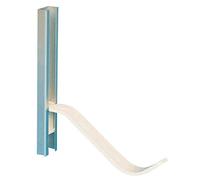 Fiamma Omni Stop Holder - Easy lock, 25 cm anodized aluminium, 20 cm plastic shaft - White One Size