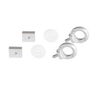 Fiamma 2pc Garage Bar Eye Eyelets Kit Securing Loops Motorhome 98656-494,5.1cm x 9.8cm x 3.3cm
