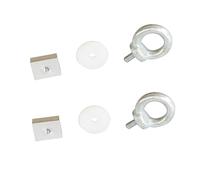 Fiamma 2pc Garage Bar Eye Eyelets Kit Securing Loops Motorhome 98656-494,5.1cm x 9.8cm x 3.3cm