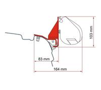Fiamma F35 Kit VW T5/T6 Reimo Rail Bracket (98655Z155)