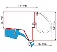 Fiamma F35 Mercedes Vito Jules Verne Awning Adapter Kit - 98655Z034
