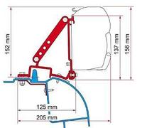 Fiamma Adapter Brackets Master Movano Interstar Van H2 for F45 F70 Awnings