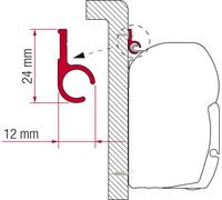 Fiamma Adapter Brackets Trafic Vivaro NV300 Talento for F45 F70 Awning 98655Z021