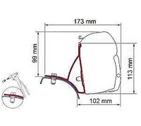 Fiamma F45 Adapter Kit Trafic/Vivaro 98655-854