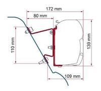 Adapter Brackets Fiamma Sprinter H3 Westfalia VW Crafter H3 for F45 F70 Awning