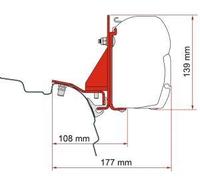 Fiamma Adapter Kit F45 for VW T5/T6 Reimo Multirail – Easy to Fit, Durable – 98655Z156