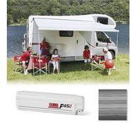 Fiamma F45S 190 Awning White / Royal Grey (06280M01R) (Rear Winder Mechanism)