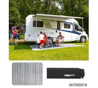 Fiamma F45S 450cm Awning Deep Black Case Royal Grey Fabric Motorhome Caravan