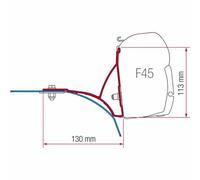 FIAMMA F45S AWNING MOUNTING BRACKET - BOXER RELAY DUCATO CAMPER W/ ROOF RACK