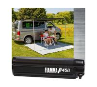 Fiamma Winch Awning F45S Manual Wind Out 300 Deep Black Case Royal Grey Fabric