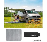 Fiamma F45S VW T5 T6 California Awning 260 Deep Black Case Royal Grey Fabric