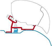 Fiamma F80/F65 Adapter High Roof Ducato Jumper Box >06 Black 98655Z102