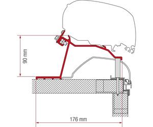 Fiamma F80/F65 Adapter Kit Hobby Caravan >2014 98655Z065