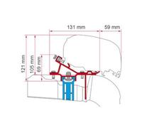 Fiamma F80/F65 Awning Adapter Kit VW Crafter 2017-> Roof Rail RHS - 98655Z036