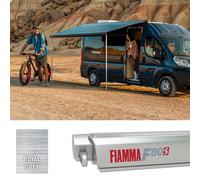 Fiamma F80S 425 Awning Titanium - Royal Grey (07832F03R) Winch Handle Roof