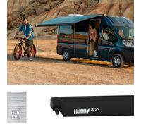Fiamma F80S 450 Awning Deep Black - Royal Grey (07831G03R) Winch Handle Roof