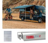 Fiamma F80S 450 Awning Titanium - Royal Blue (07832G03Q) Winch Handle Roof
