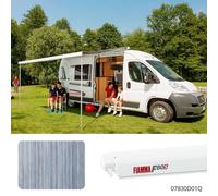 Fiamma F80s Awning 370 Polar White Case Royal Blue Fabric Caravan Motorhome Van