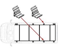 Fiamma Flame 98658066 Roof Rail Kit Ducato Extra Racks