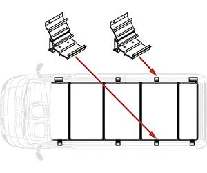Fiamma Flame 98658066 Roof Rail Kit Ducato Extra Racks