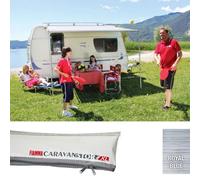 Fiamma Caravan Caravanstore XL 440 4.4M Awning Grey Bag Royal Blue Canvas