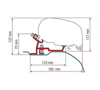 Fiamma Kit Ducato Jumper Boxer (H2-L2 & L3) 2006+ F65s F80s Awning Bracket