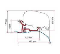Fiamma Kit for Ducato/Jumper/Boxer (H2-L2 & L3) 2006 On - F80S (Black)