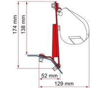 Fiamma Motorhome Ford Custom Lift Roof LHD H1/L2 Awning Adapter Kit - 98655Z169