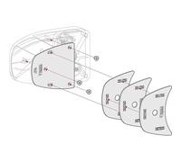 Fiamma Safe Door Spacer Kit in White for Locks from 2017